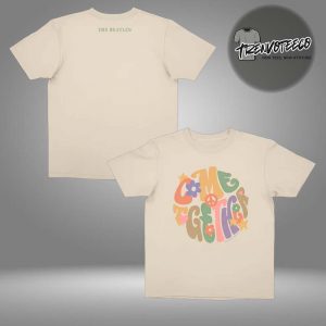 The Beatles Come Together Beige Two Sided Unisex T-Shirt