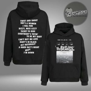 The Beatles Shea Stadium Anniversary Two Sided Unisex HoodieShirt
