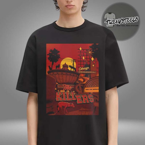 The Killers Osheaga Music And Arts Festival At Montreal QC On August 1 2025 Unisex T-Shirt