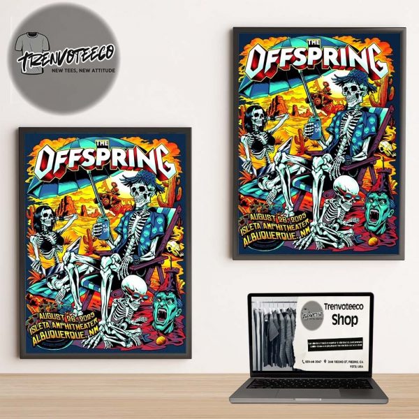 The OffSpring At Isleta Amphitheater In Albuquerque NM On August 26 2025 Home Decor Poster Canvas