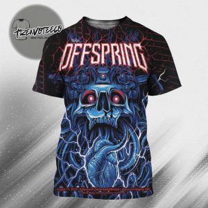 The Offspring At Hollywood Casino Amphitheatre In Maryland Heights MO On August 17 2025 All Over Print Shirt