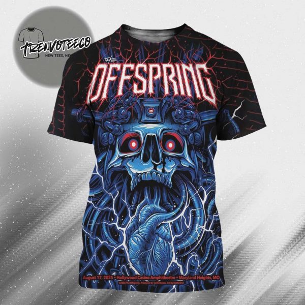 The Offspring At Hollywood Casino Amphitheatre In Maryland Heights MO On August 17 2025 All Over Print Shirt