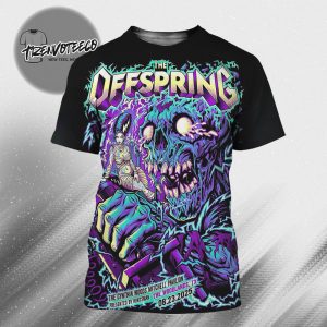 The Offspring At The Cynthia Woods Mitchell Pavilion In The Woodlands TX On August 23 2025 All Over Print Shirt