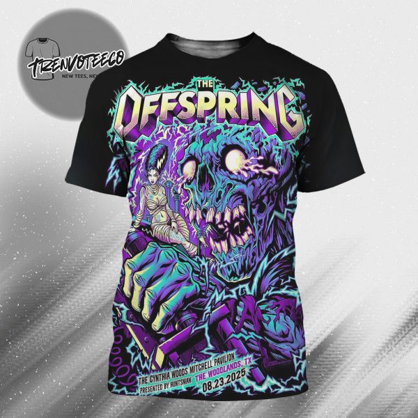 The Offspring At The Cynthia Woods Mitchell Pavilion In The Woodlands TX On August 23 2025 All Over Print Shirt