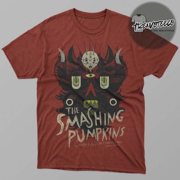 The Smashing Pumpkins Poster Show At Helsinki Hall In Helsinki Finland On August 24 2025 Unisex T-Shirt