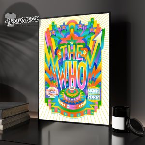The Who At Prudential Center In Newark NJ On August 19 2025 Home Decor Poster Canvas
