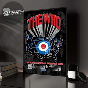 The Who The North American Farewell Tour 2025 The Song Is Over Home Decor Poster Canvas