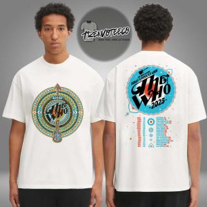 The Who The Song is Over Guitar Arrow Dateback Two Sided Unisex T-Shirt