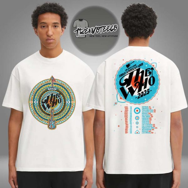 The Who The Song is Over Guitar Arrow Dateback Two Sided Unisex T-Shirt