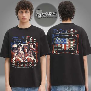 The Who The Song is Over North America Photo Dateback Two Sided Unisex T-Shirt