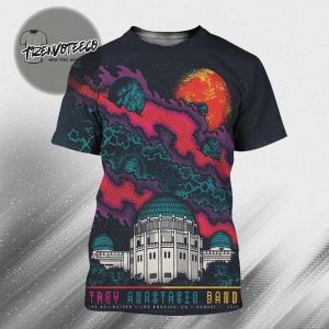 Trey Anastasio Band Poster Show At The Bellwether In Los Angeles CA On August 1 2025 All Over Print Shirt