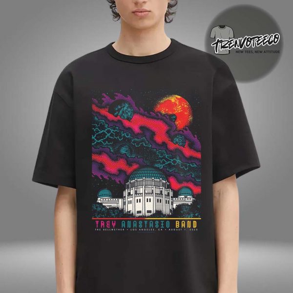Trey Anastasio Band Poster Show At The Bellwether In Los Angeles CA On August 1 2025 Unisex T-Shirt