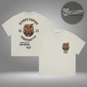 UFC 2025 Stained Glass Ultimate Fighting Championship Two Sided Unisex T-Shirt