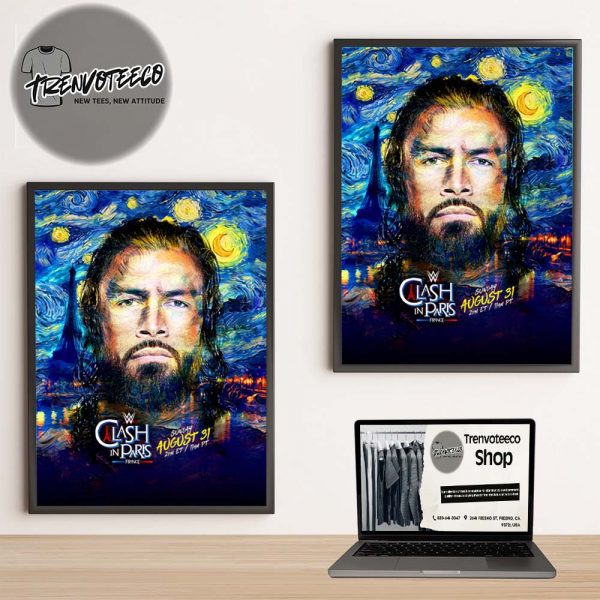 WWE 2025 Clash In Paris On August 31 2025 Event Poster Art Home Decor Poster Canvas