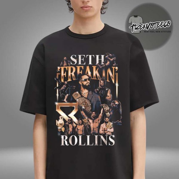 WWE Seth Rollins Montage Boxy Unisex T-Shirt