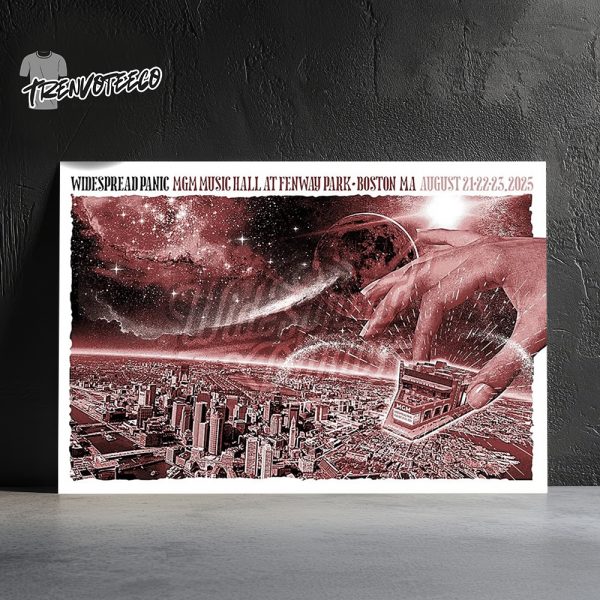 Widespread Panic At Boston MGM Music Hall At Fenway Park In Boston Massachusetts On August 21 22 23 2025 Mini Lanscape Home Decor Poster Canvas