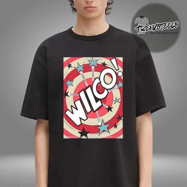 Wilco Band At Gillioz Theatre On Springfield MO On August 13 2025 Unisex T-Shirt
