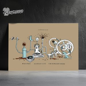 Wilco Band At Midland Theatre In Kansas City MO On August 14 2025 Home Decor Poster Canvas