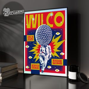 Wilco Band At Mission Ballroom In Denver CO On August 16 2025 Home Decor Poster Canvas