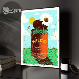Wilco Band At The Factory In Chesterfield Missouri On August 12 2025 Home Decor Poster Canvas