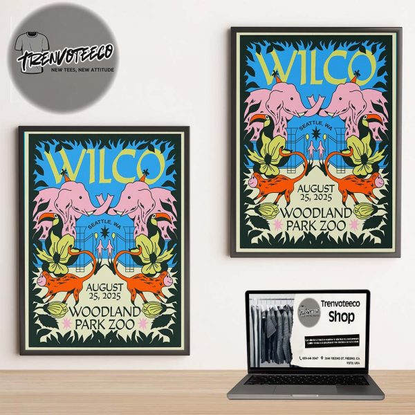 Wilco Band At Woodland Park Zoo In Seattle WA On August 25 2025 Home Decor Poster Canvas
