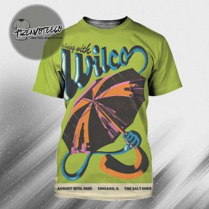 Wilco Band Poster Music An Evening At The Salt Shed In Chicago IL On August 10th 2025 All Over Print Shirt