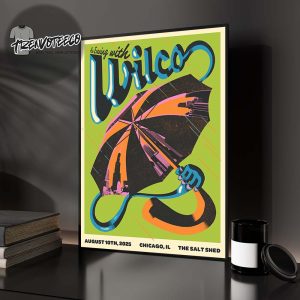 Wilco Band Poster Music An Evening At The Salt Shed In Chicago IL On August 10th 2025 Home Decor Poster Canvas