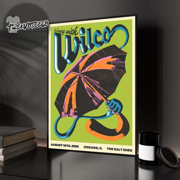 Wilco Band Poster Music An Evening At The Salt Shed In Chicago IL On August 10th 2025 Home Decor Poster Canvas