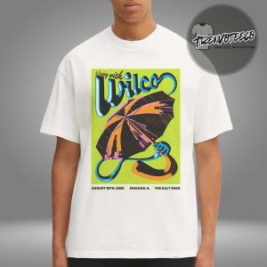 Wilco Band Poster Music An Evening At The Salt Shed In Chicago IL On August 10th 2025 Unisex T-Shirt