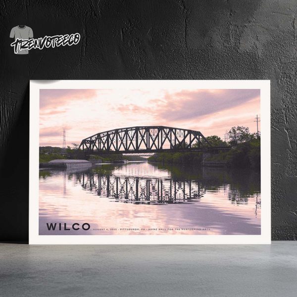 Wilco Band Poster Music At Heinz Hall For The Performing Arts In Pittsburgh PA On August 6 2025 Home Decor Poster Canvas