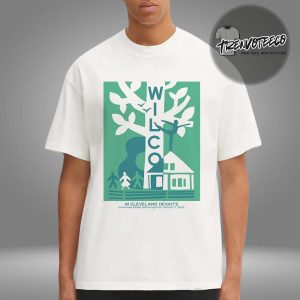 Wilco Band Poster Show At Cain Park Evans Amphitheater In Cleveland Heights OH On August 7 2025 Unisex T-Shirt