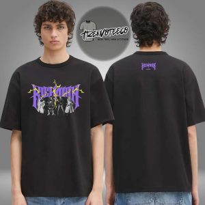 Aespa Merch LA Pop Up Shop Rich Man Collection Photo Lightning Two Sided Unisex T-Shirt