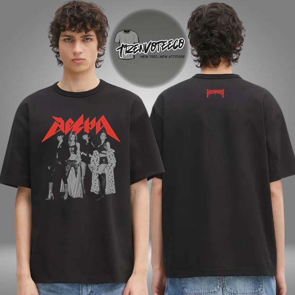 Aespa Merch LA Pop Up Shop Rich Man Collection Photo Two Sided Unisex T-Shirt