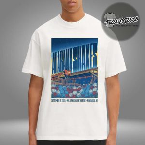 Alabama Shakes Poster Show At Miller High Life Theatre In Milwaukee WI On September 4 2025 Unisex T-Shirt