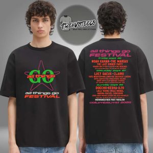 All Things Go Music Festival 2025 Merch Star Power DC Lineup Two Sided Unisex T-Shirt