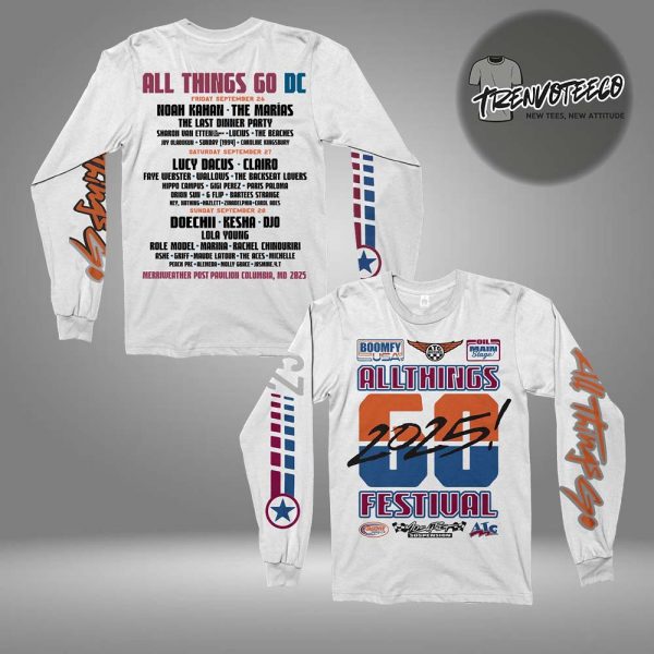 All Things Go Music Festival 2025 Merch DC Racing Team Lineup All Over Print Shirt