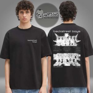 Backstreet Boys Merch Store Mirrored Millennium Cover Two Sided Unisex T-Shirt