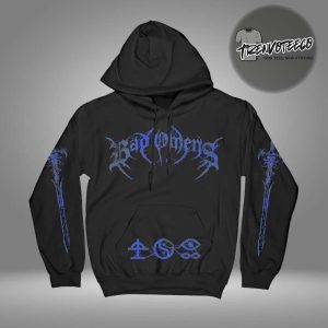 Bad Omens Merch Store Black Metal Logo Unisex HoodieShirt