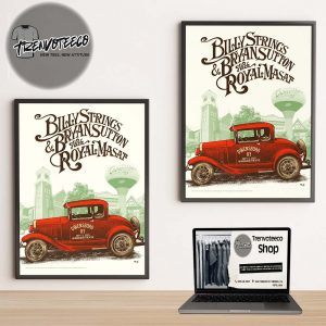 Billy Strings & Bryan Sutton With Royal Masat Poster Night 1 At Woodward Theatre In Owensboro KY On September 5 2025 Home Decor Poster Canvas