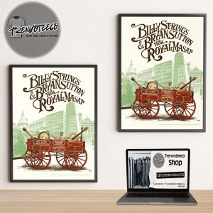 Billy Strings & Bryan Sutton With Royal Masat Poster Night 2 At Woodward Theatre In Owensboro KY On September 6 2025 Home Decor Poster Canvas