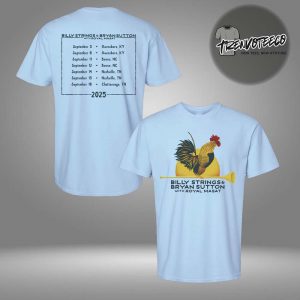 Billy Strings & Bryan Sutton With Royal Masat Rooster Tee With Dates Two Sided Unisex T-Shirt