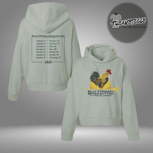 Billy Strings & Bryan Sutton With Royal Masat Rooster With Dates Two Sided HoodieShirt