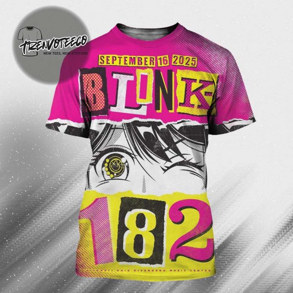 Blink 182 At Riverbend Music Center In Cincinnati Ohio On September 16 2025 All Over Print Shirt