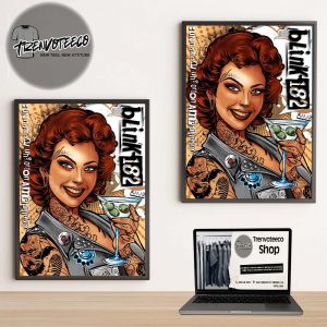 Blink 182 At The Orion Amphitheater In Huntsville AL Home Decor Poster Canvas
