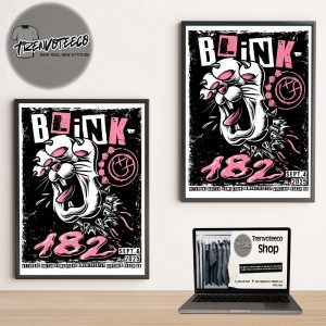 Blink 182 At Veterans United Home Loans Amphitheater In Virginia Beach VA On September 4 2025 Home Decor Poster Canvas