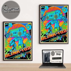 Blink 182 Misionary Impossible Tour At Broadview Stage At Spac In Saratoga Springs NY On September 7 2025 Home Decor Poster Canvas
