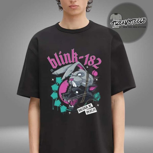 Blink 182 Missionary Impossible Tour At Coastal Credit Union Music Park At Walnut Creek In Raleigh NC On September 3 2025 Unisex T-Shirt