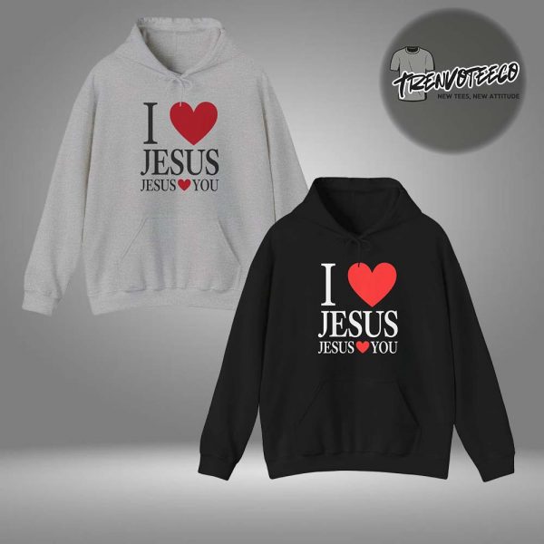 Bryce Crawford Merch I Love Jesus Jesus Loves You Unisex HoodieShirt