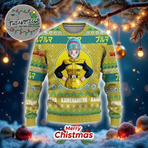 Bulma Christmas Sweater Dragon Ball Z Manga Anime Ugly Sweater