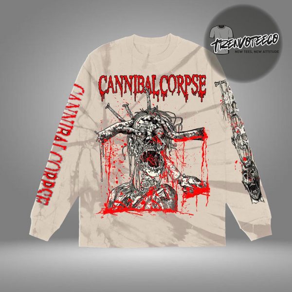 Cannibal Corpse North American Tour 2025 Merch Stabbing Undead Long Sleeve